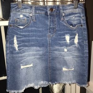 Mini Jean Skirt
